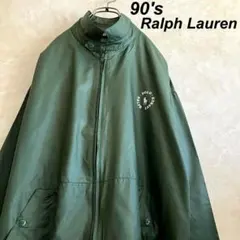 極美品 90's ラルフローレン チンストナイロンジャケット L G9バラクータ