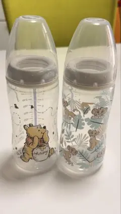 NUK 哺乳瓶 300ml ディズニー 2本セット(プー＆シンバ)乳首有無選択可