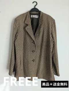 【美品】Black Shadow 千鳥格子 テーラードジャケット 古着好きな人