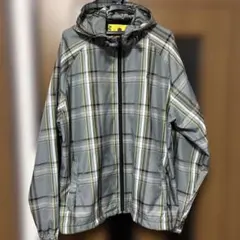 春物　Burton analog グレー チェック柄 フード付きジャケットのサムネイル