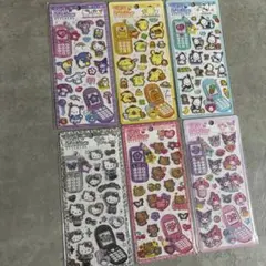 平成はっぴーフォン シール ６点セット サンリオ