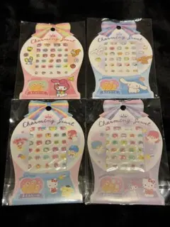 サンリオ ネイルシール 4種セット 新品未使用　ジェル風 貼るだけ キッズネイル