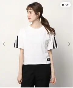 adidas 半袖Tシャツ ホワイト L