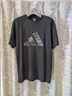 [未着用品]adidas カモフラージュロゴ Tシャツ XLサイズ ブラック