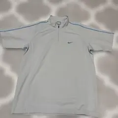 【美品】Nike ハーフジップ Tシャツ グレー　Lサイズ