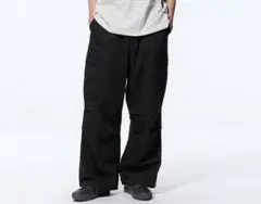 新品GU完売品 スーパーワイドカーゴパンツ XL BLACK ユニセックス