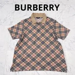 希少美品✨バーバリーロンドン ノバチェックポロシャツ 総柄