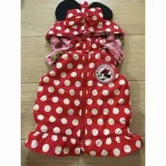 ベビードール ディズニー 80 耳付きフード 中綿入りベスト アウター ミニー