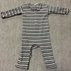 ストライプロンパース 3-6m