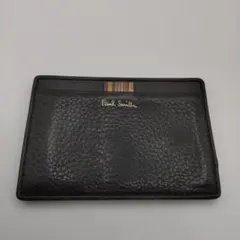 ◆3805 ポール・スミス　定期入れ　ブラック　革