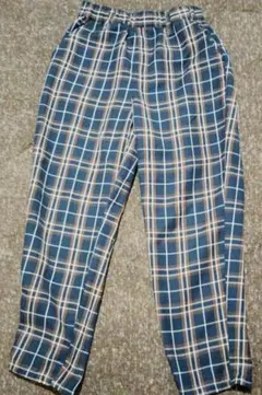 チェック柄ロングパンツ 140サイズ