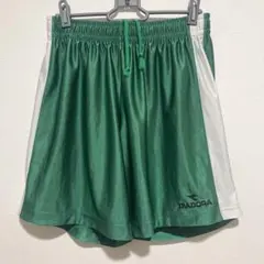 DIADORA サッカー　ハーフパンツ グリーン/ホワイト