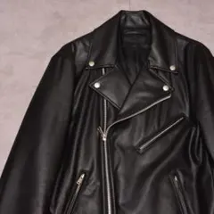 (美品)ユニクロ　ネオレザーダブルライダースジャケット