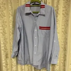 ZARA BASIC ストライプ長袖シャツ M