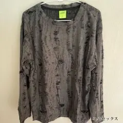 ロンＴ y2k damage long sleeve grunge xu