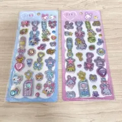 ぷくキラチャームステッカー フワフワらびちゃん まじかるみゅーちゃん