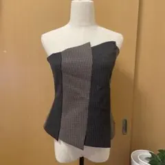 新品未使用　ZARA チェック柄ビスチェ