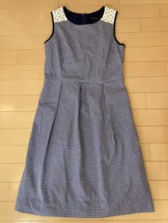 TALBOTS タルボット ワンピース ギンガムチェック ノースリーブ