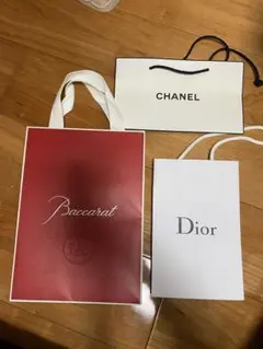 Baccarat Chanel Dior ショッパー 3点セット