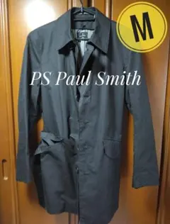 【PS Paul Smith】ピーエスポールスミス　トレンチコート　M 黒