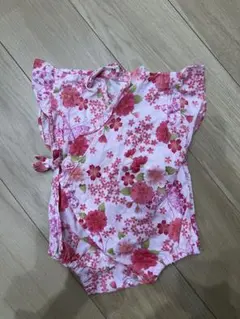 花柄ピンク甚平 サイズ70
