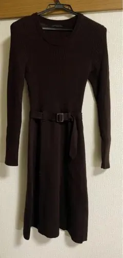 DO!FAMILY ブラウンニットワンピース