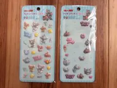 トムとジェリー　ぷくぷくシール　シール　キャラクター　まとめ売り　セット　2種
