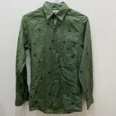 sh3564 agnes b. GARÇON 長袖シャツ スター柄 オリーブのサムネイル