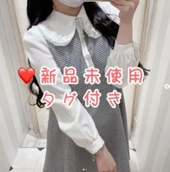 新品『人気完売』evelyn 量産型♡襟フリルop　ワンピース