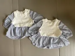 petit main 90cm トップス 2枚セット