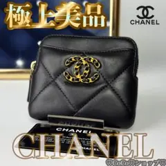 正規品　CHANEL シャネル19 ディズヌフ　コインケース　フラグメントケース