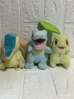 TOMY トミー ポケモンぬいぐるみ ヒノアラシ チコリータ ワニノコ