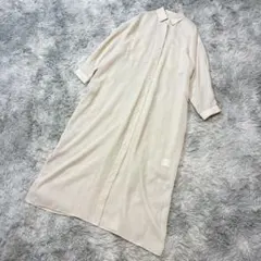 7-IDconcept. 38 シャツワンピース 無地 ベージュ 通勤 シンプルのサムネイル