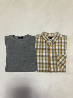 ライトオンメンズコットンTシャツ〔M〕アーバンリサーチ長袖シャツ（M）セット
