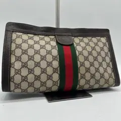 ⭐グッチ⭐セカンドバッグ シェリーライン オールドグッチ クラッチバッグ レザー