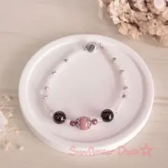 【1084】天然石とビーズのブレスレット