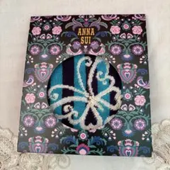 新品！未使用！アナスイ 蝶&バラのタオルハンカチ！パッケージ付　ブルー系