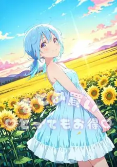 ◆しずく/一点物◆A4サイズ ポスター AIイラスト 高画質 清楚 アニメ 12