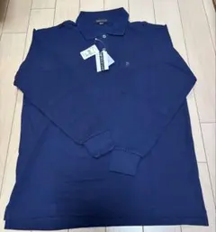 未使用　SIMPLE LIFE ネイビー 長袖ポロシャツ L