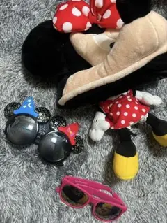 ディズニー ミニー ファンキャップ サングラス 3点セット