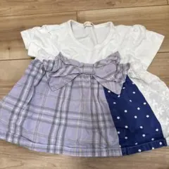 リボン付きカジュアルトップス 95cm以下