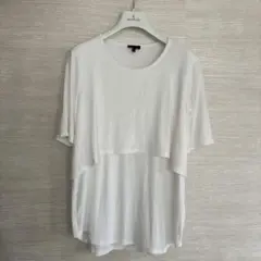 Theory ホワイト 半袖 Tシャツ レイヤードデザインのサムネイル