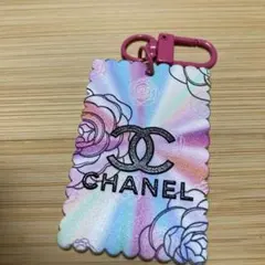 CHANEL 花柄キーホルダー マルチカラー