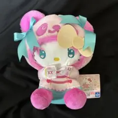 パンダハローキティ　中華ロリータBIGぬいぐるみ　タグ付き