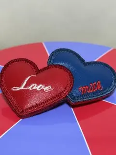 最終価格☆MILKダブルハートバレッタ【赤✖️青】のサムネイル