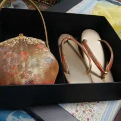 ♥️成人式用　和装バッグと草履セット