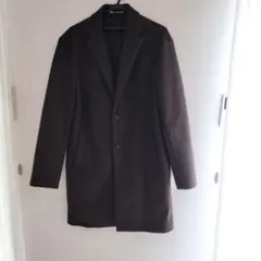​美品 ZARA ザラ チェスターコート ダークブラウン XLサイズ USA L