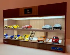 ミニカー専用ジオラマ：1/43 カーディーラーⅣ（光沢カーボン）NEW
