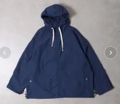 新品未使用 KONGOW ナイロンアノラックジップパーカー ネイビー コンゴウ