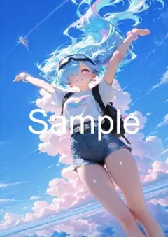 美女ポスター A4サイズアートポスター 1点もの 最高品質 I-D-６７